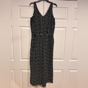 LOFT Black and White Maxi Dress